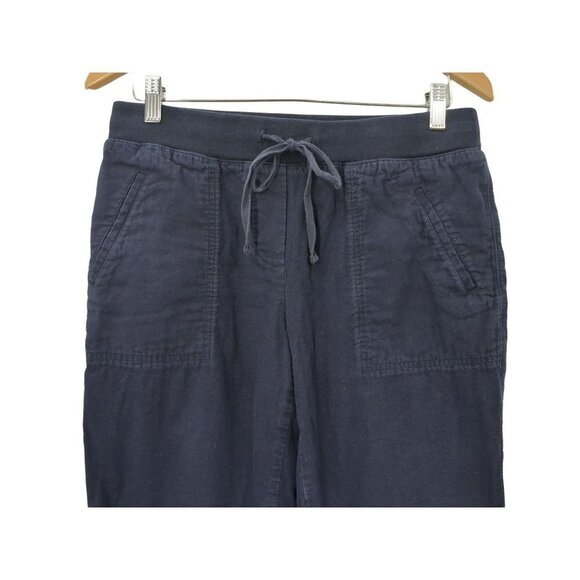 Talbots Pull On Pants Womens 6 Blue Drawstring Waist Pockets Casual‎ - Picture 3 of 10